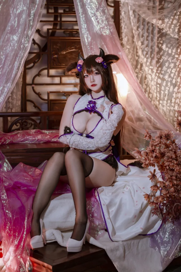 二佐Nisa 碧蓝樫野旗袍 2