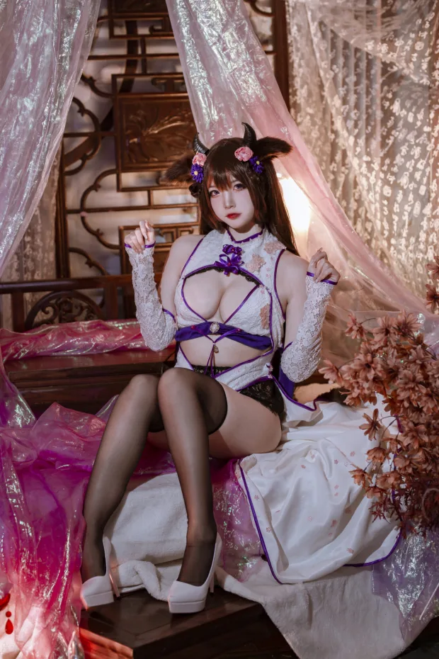 二佐Nisa 碧蓝樫野旗袍 3