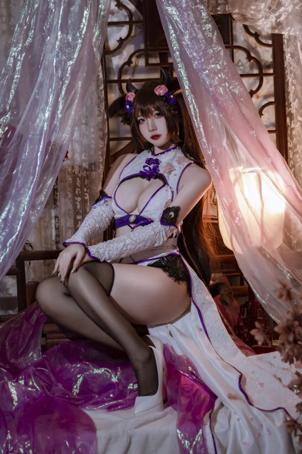 二佐Nisa 碧蓝樫野旗袍 5