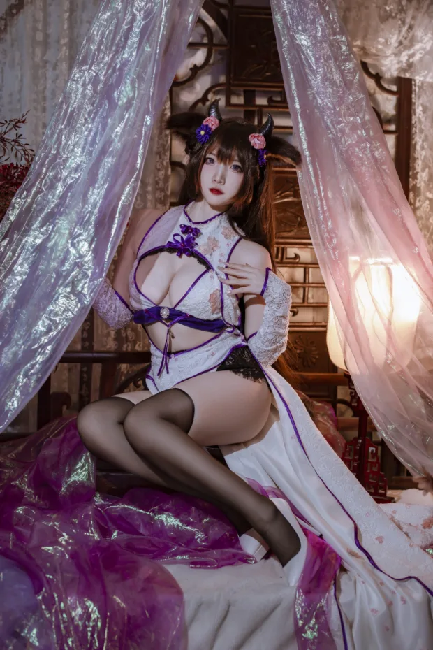 二佐Nisa 碧蓝樫野旗袍 8