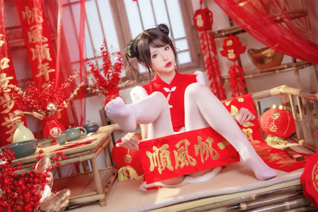 清水由乃 2023新年旗袍 2