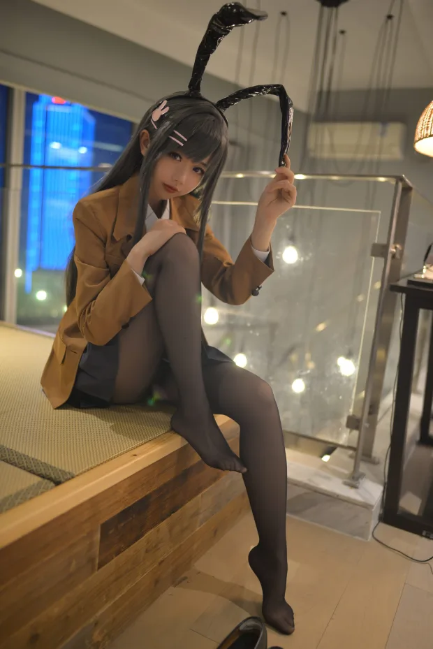 雪琪SAMA 麻衣制服兔女郎 2