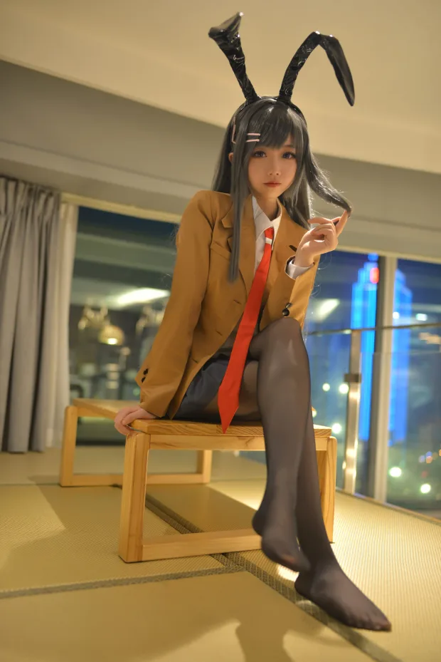 雪琪SAMA 麻衣制服兔女郎 3