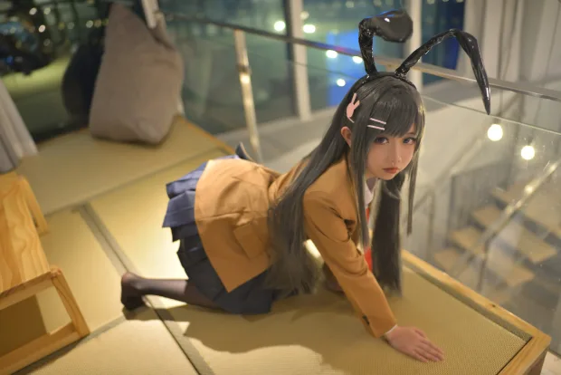 雪琪SAMA 麻衣制服兔女郎 5