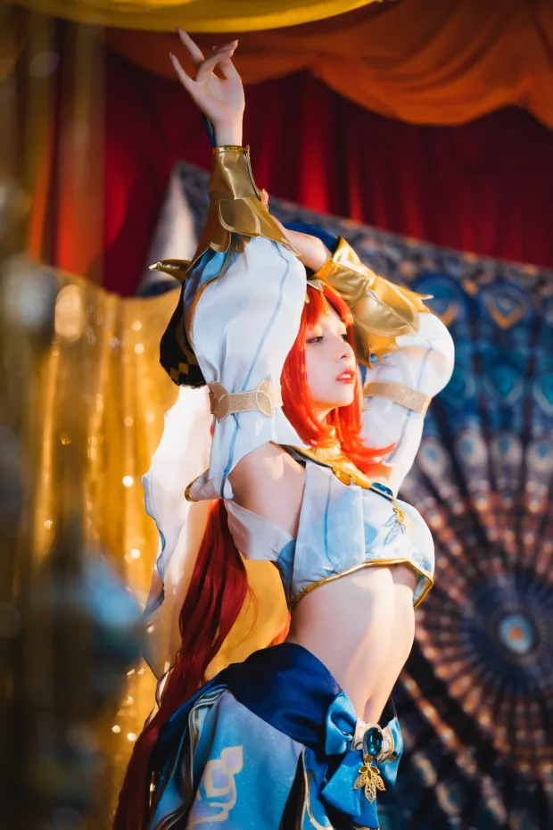 清青琴玖 原神COS 妮露 4