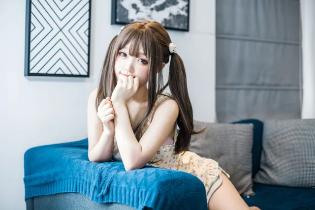 神沢永莉 黄色吊带睡衣兔兔 5