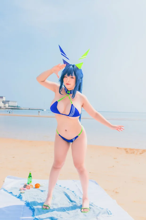 洛璃 LoLiSAMA – 热恋的盛夏 花园泳装 3
