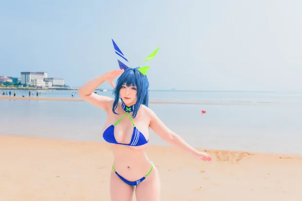 洛璃 LoLiSAMA – 热恋的盛夏 花园泳装 4