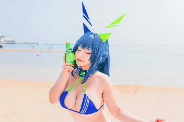洛璃 LoLiSAMA – 热恋的盛夏 花园泳装 7