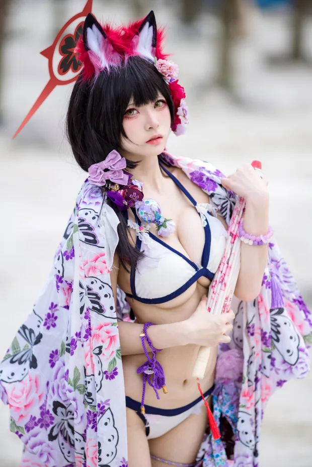 九柒喵 – 蔚蓝档案 狐坂若藻 泳装 4