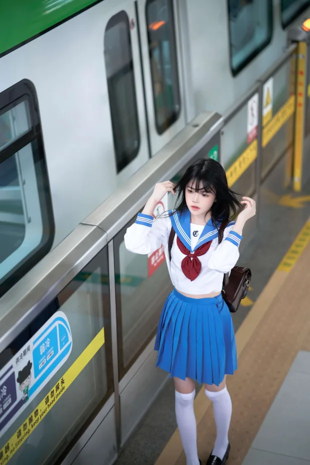 桜桃喵 地铁JK 3