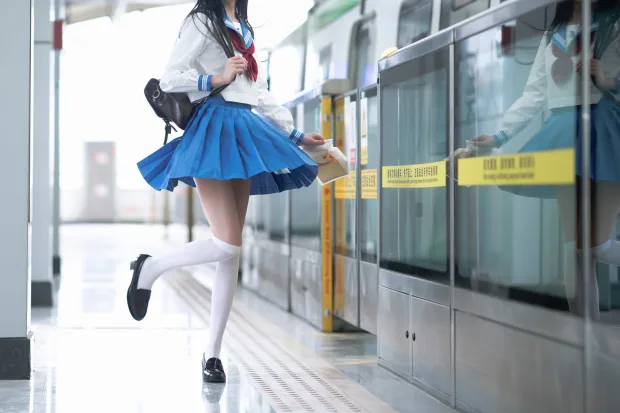 桜桃喵 地铁JK 7