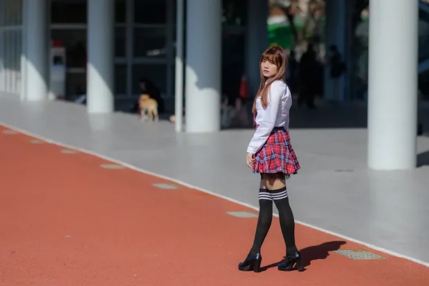 [街拍丝足] NO.233 学生制服高跟[157P] 5