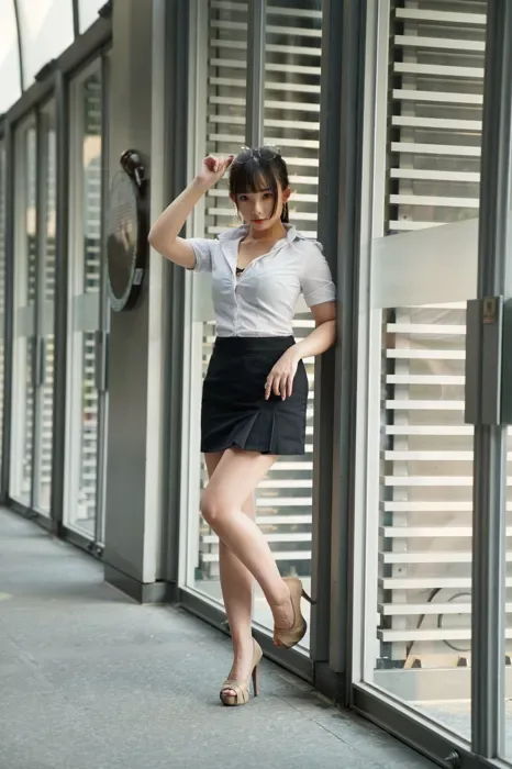 [街拍丝足] NO.078 陈家琳 OL短裙 高跟美腿外拍[100P] 6